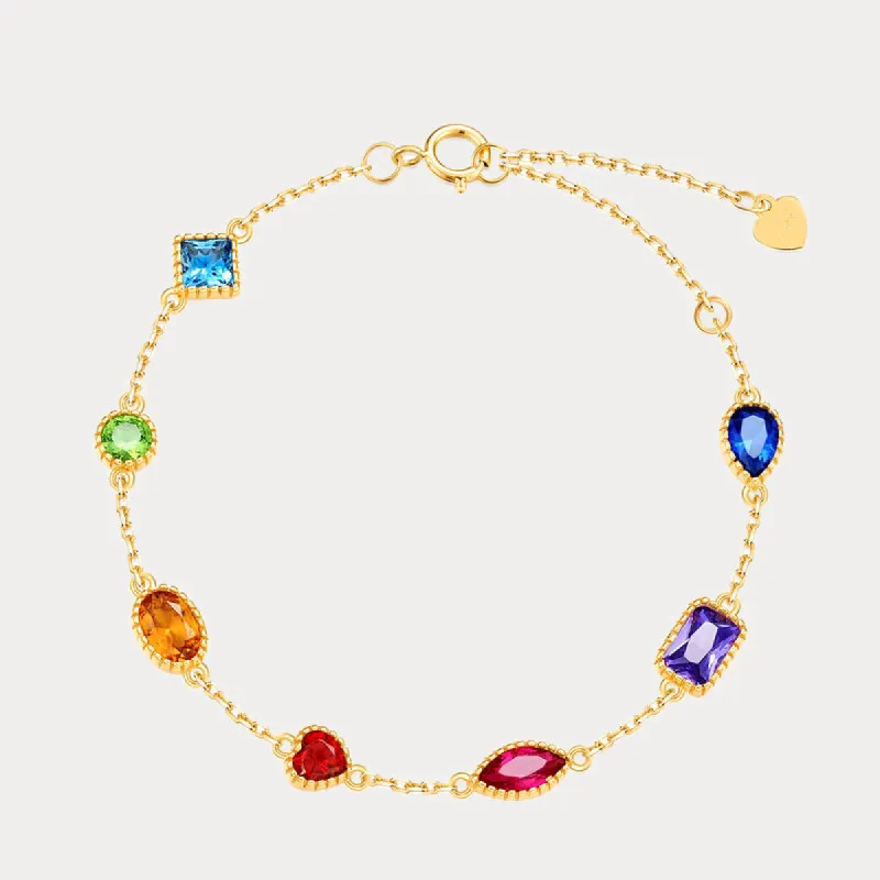 Rainbow Gem Bracelet sold by Selenichast