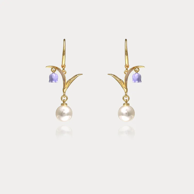 Lily of The Valley Earrings made by Selenichast