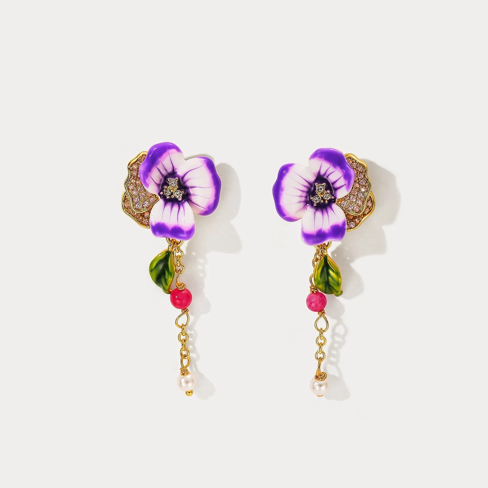 Pansy Earrings sold by Selenichast