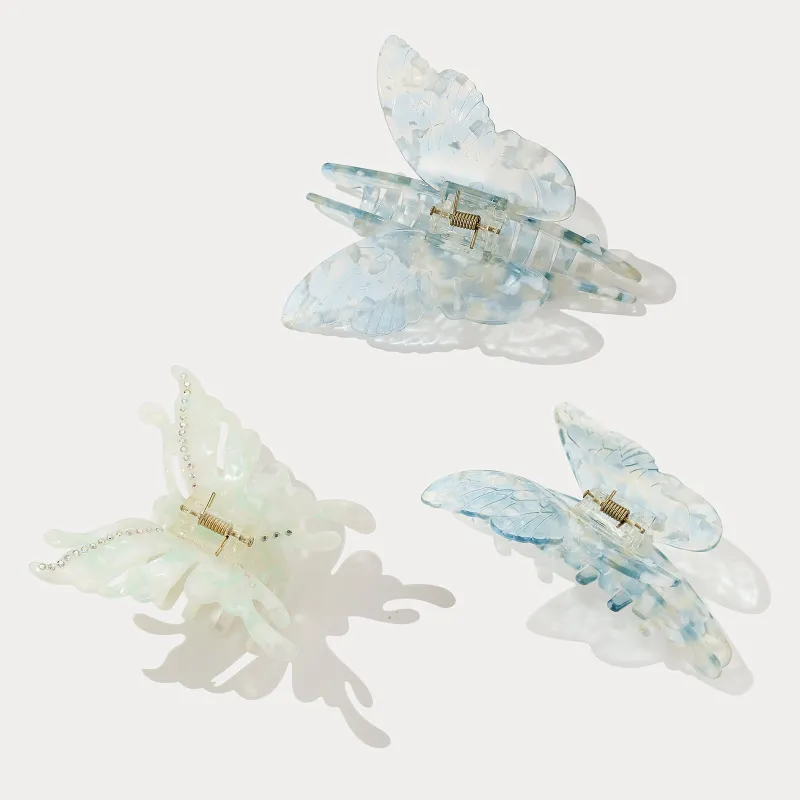 Butterfly Hair Claw Clips made by Selenichast