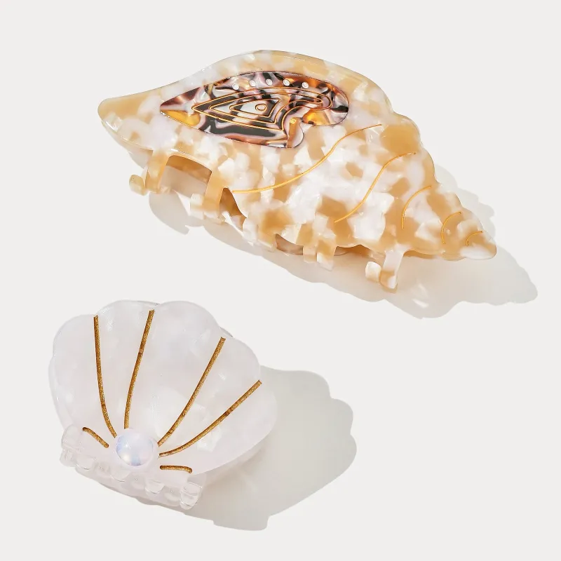 Shell & Conch Claw Clips made by Selenichast