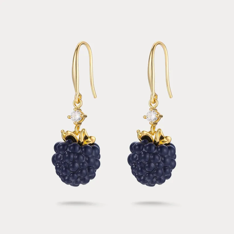Blackberry Earrings made by Selenichast