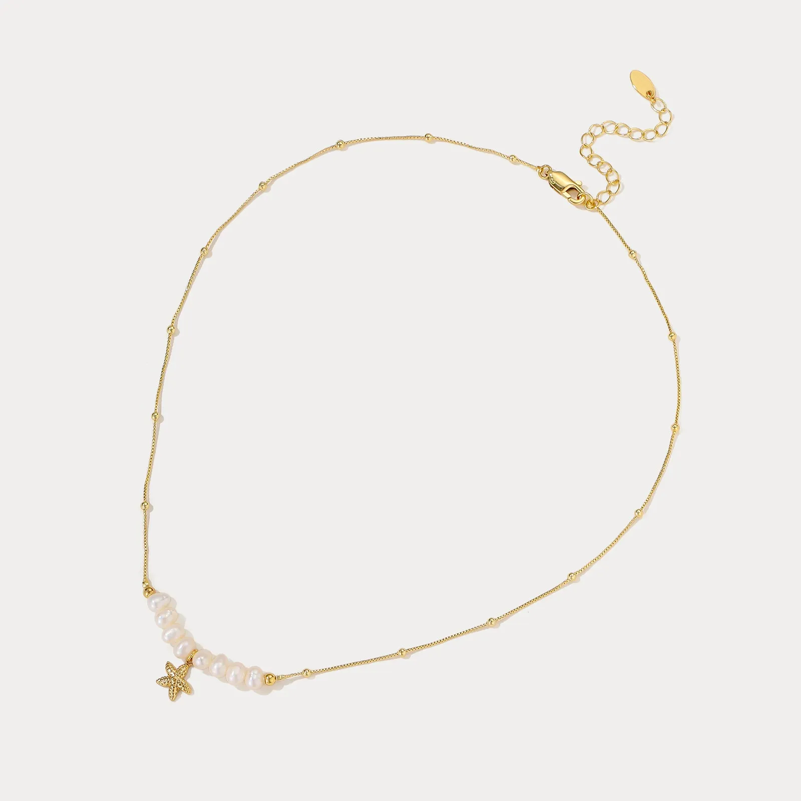 Starfish Pearl Necklace sold by Selenichast product image thumbnail 3