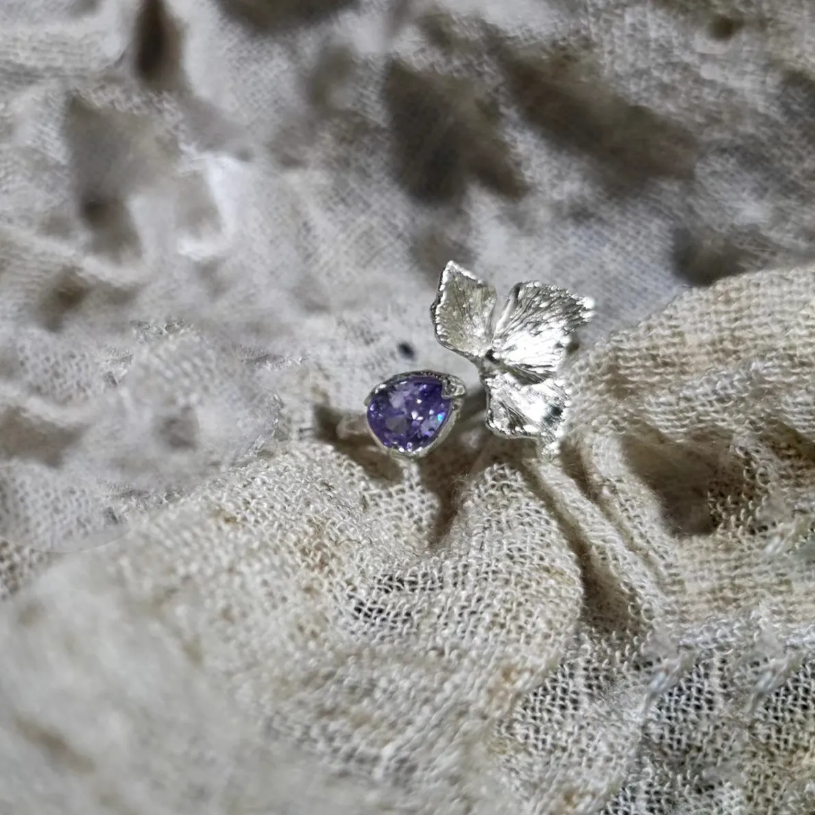 Amethyst Flower Ring sold by Selenichast product image thumbnail 2