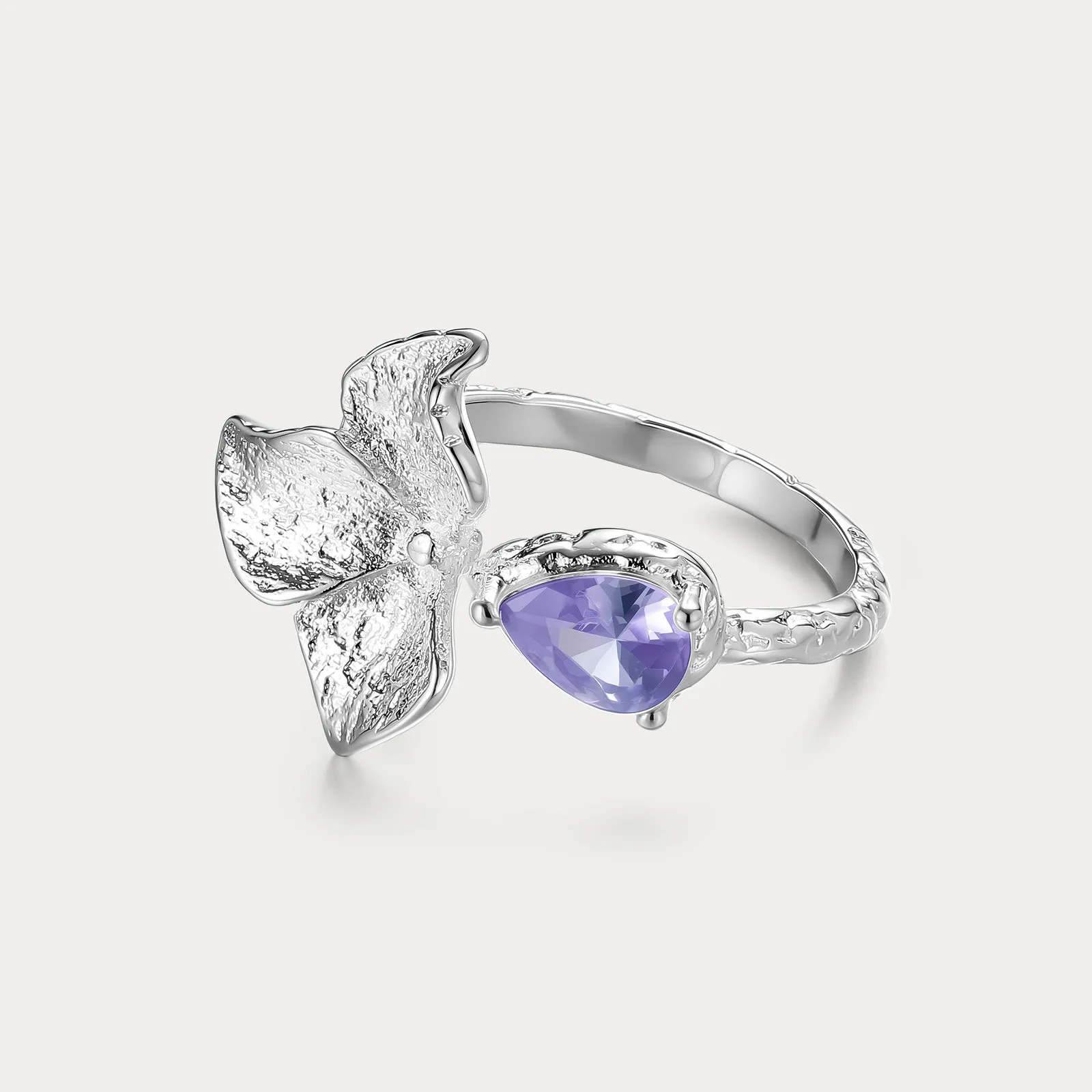 Amethyst Flower Ring sold by Selenichast product image thumbnail 3