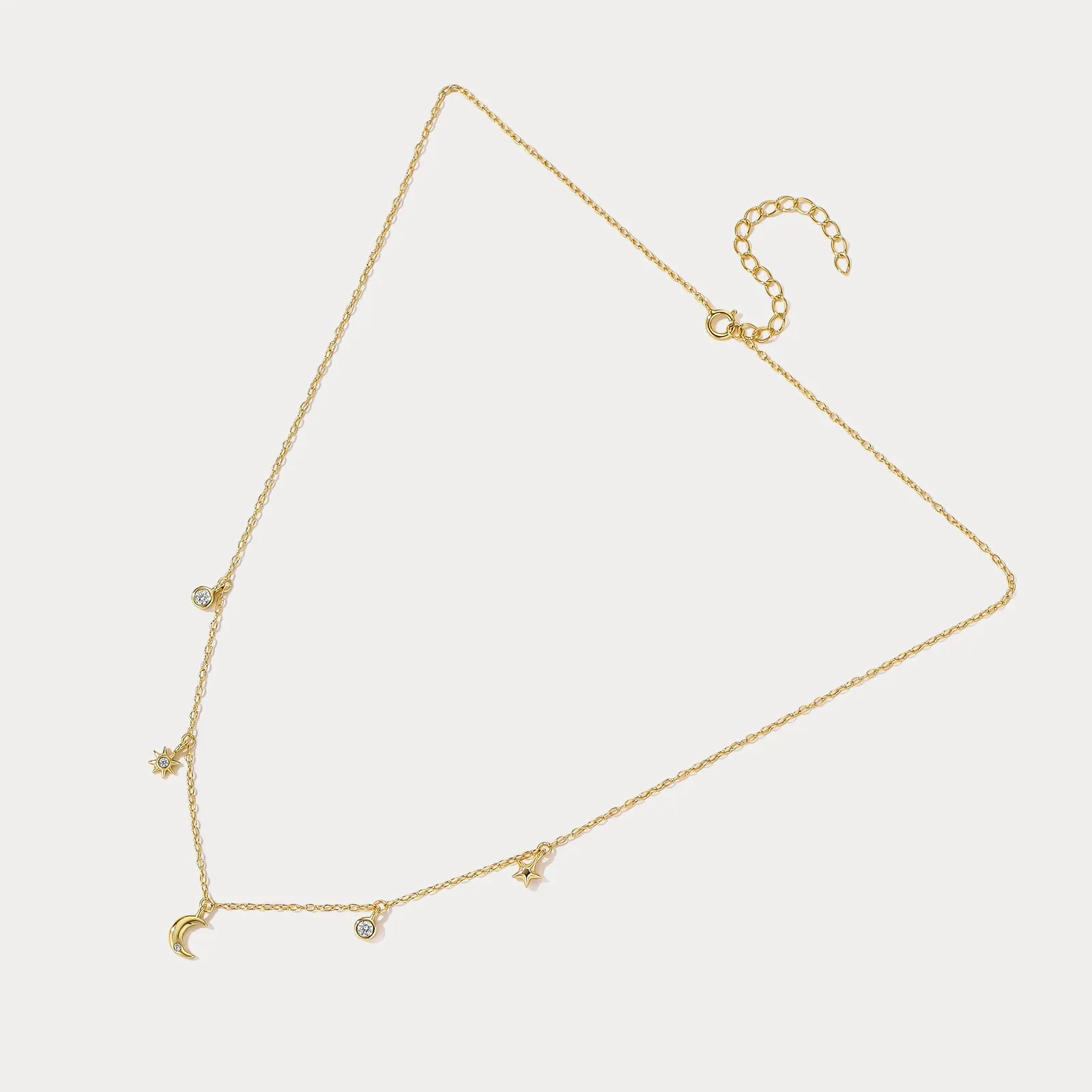 Moon Star Charm Necklace sold by Selenichast product image thumbnail 3