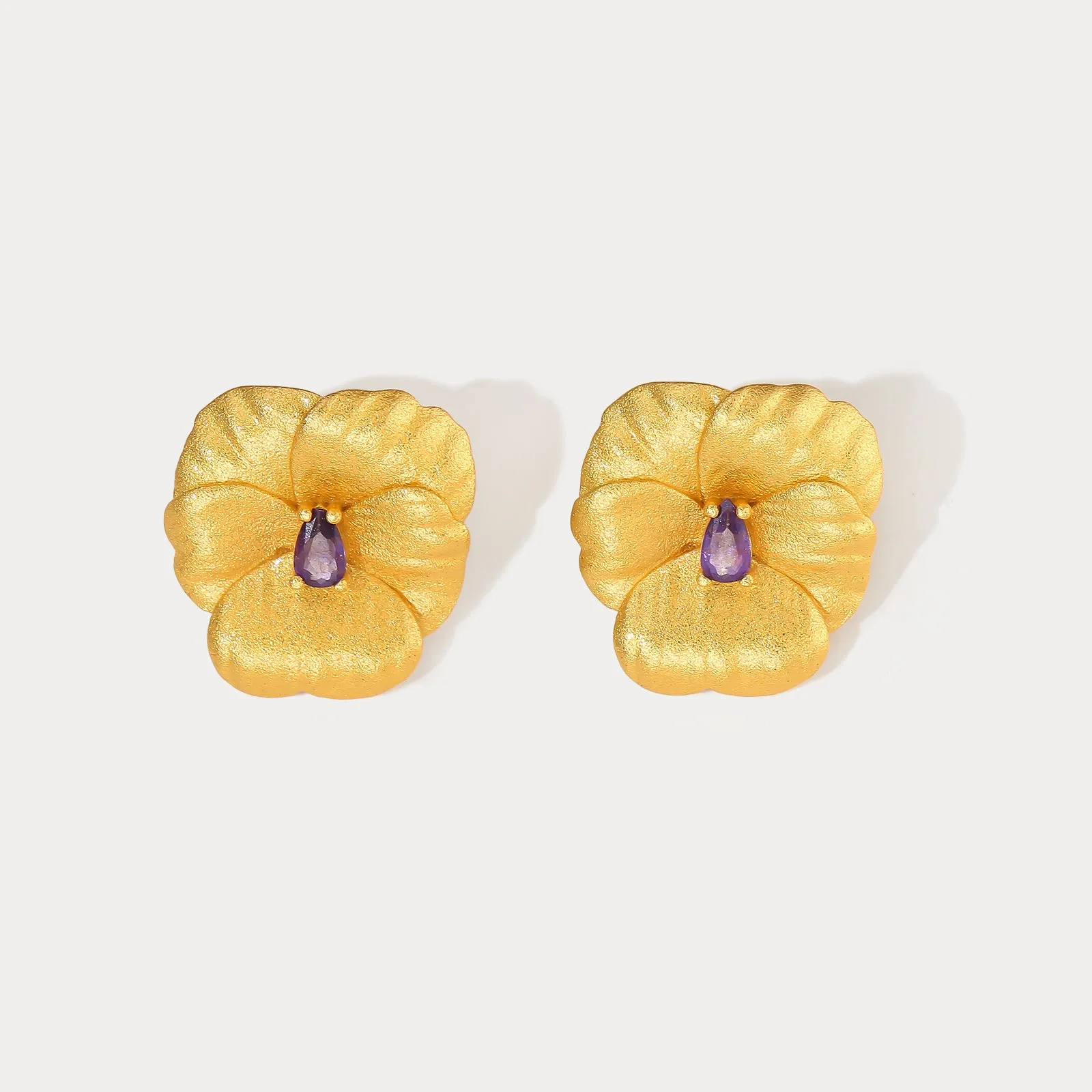 Pansy Earrings sold by Selenichast