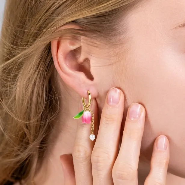 Tulip Earrings sold by Selenichast product image thumbnail 2