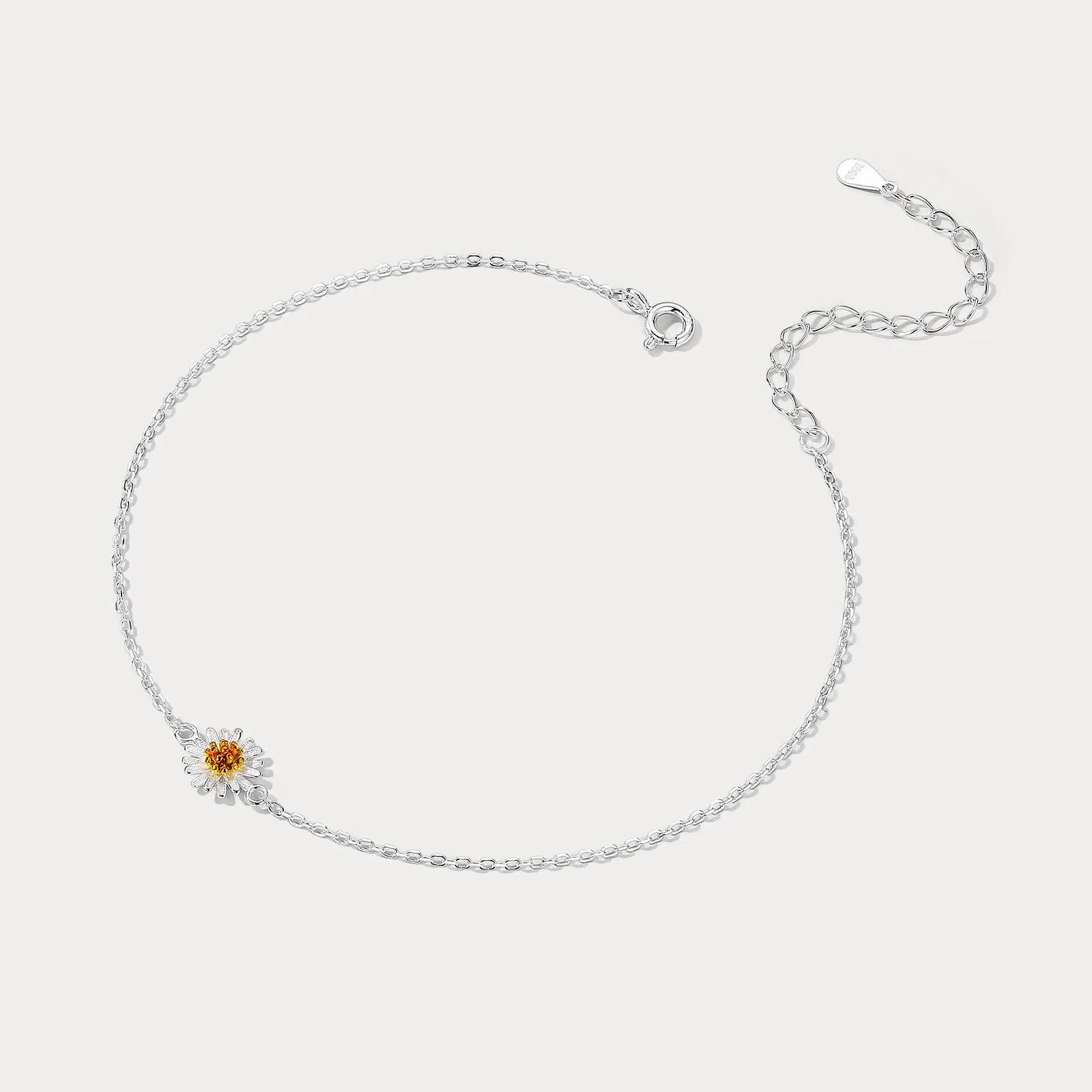 Silver Daisy Anklet sold by Selenichast product image thumbnail 4