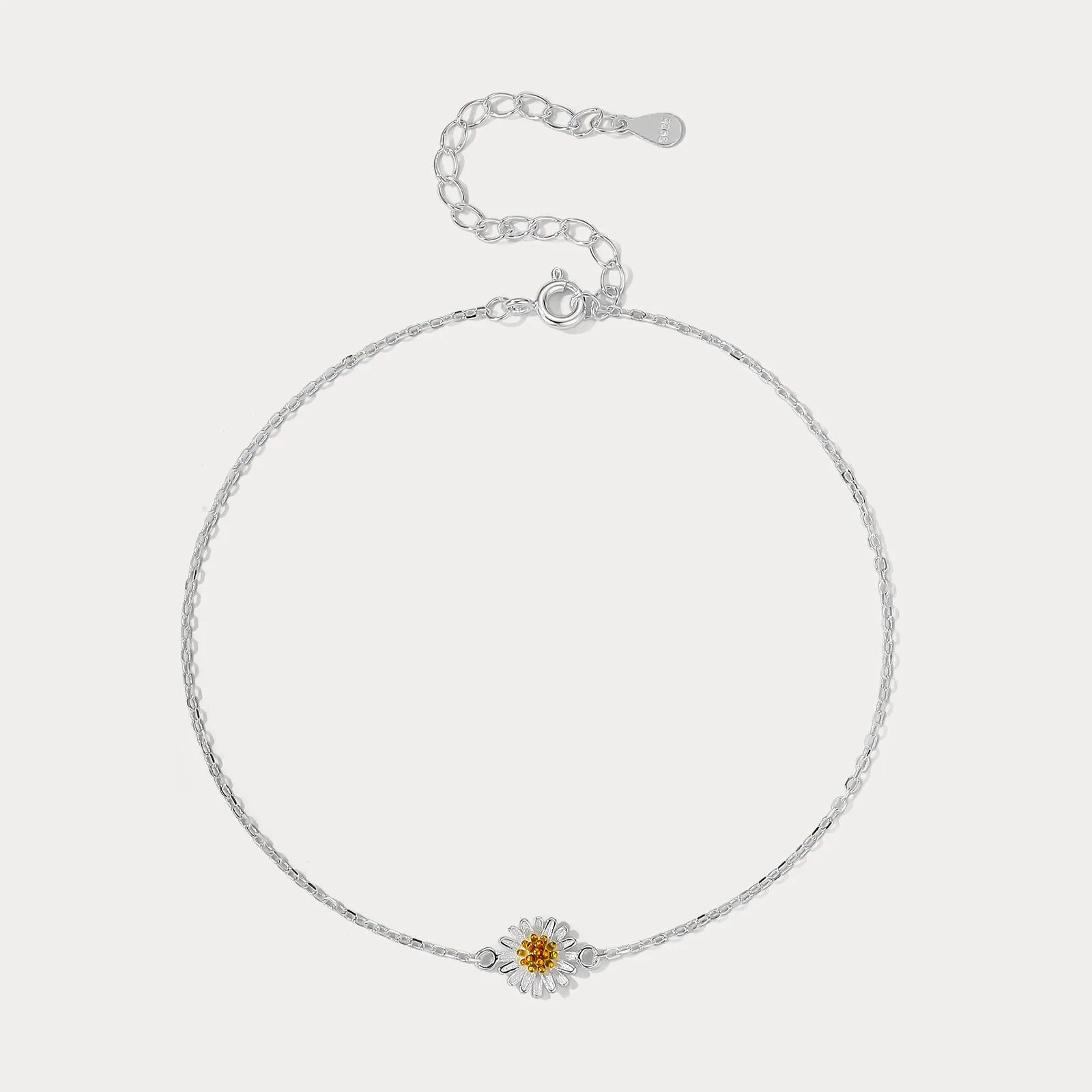 Silver Daisy Anklet sold by Selenichast