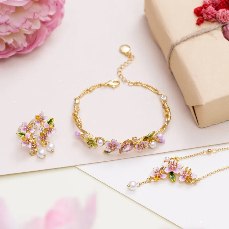 Sakura Jewelry Set with Gift Wrapping made by Selenichast