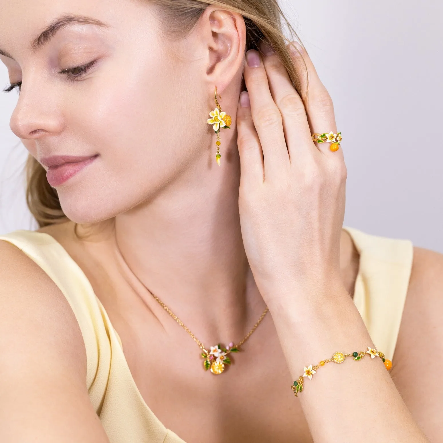 Orange Jewelry Set with Gift Wrapping sold by Selenichast product image thumbnail 2