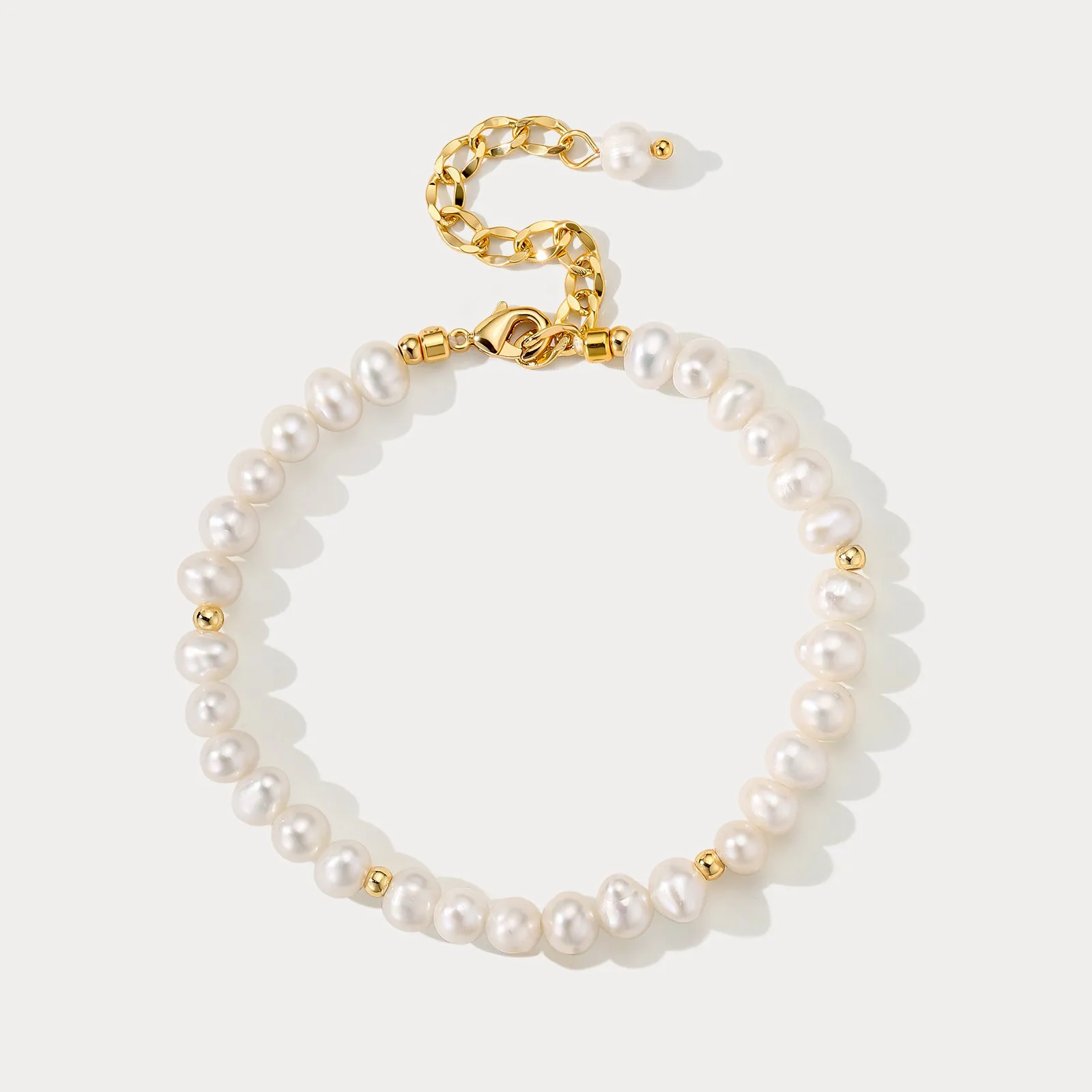 Pearl Custom Charm Bracelet sold by Selenichast