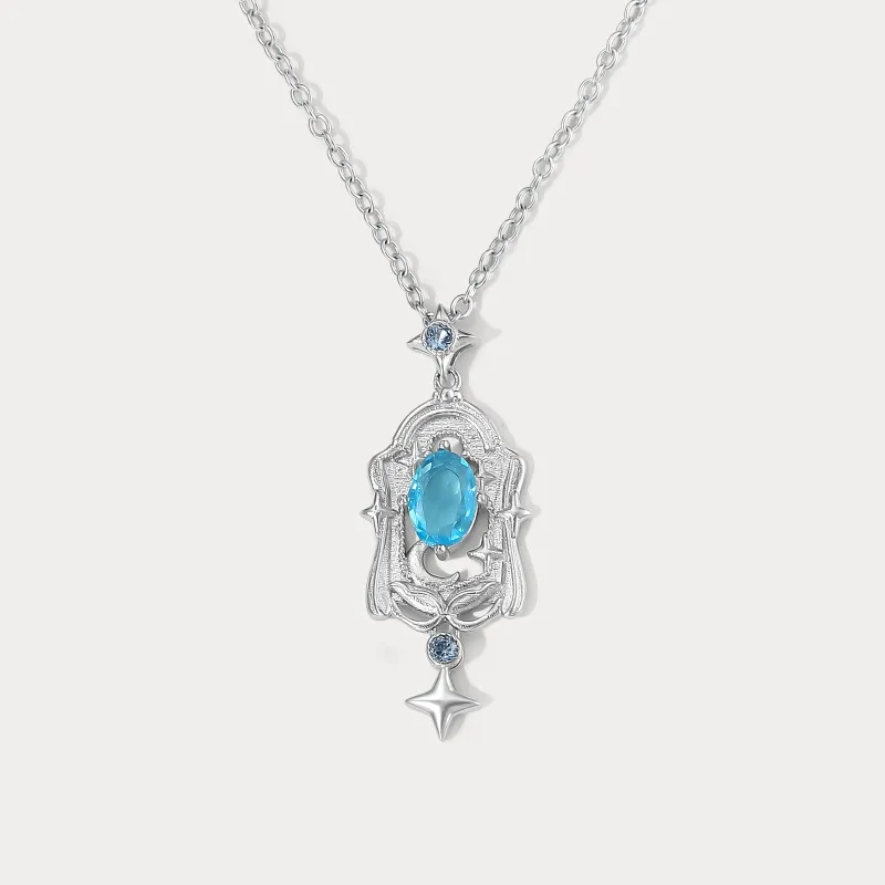 Moon Star Pendant Necklace made by Selenichast