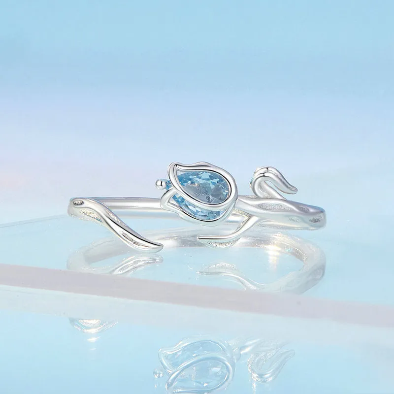 Silver Tulip Ring sold by Selenichast product image thumbnail 3