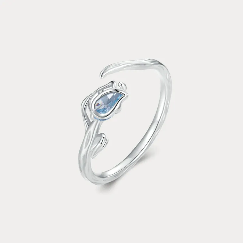 Silver Tulip Ring made by Selenichast
