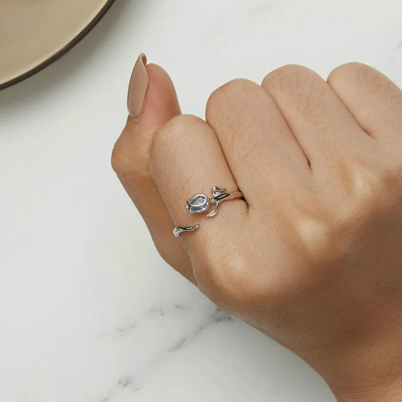 Silver Tulip Ring sold by Selenichast product image thumbnail 5