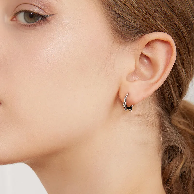 Dachshund Hoop Earrings sold by Selenichast product image thumbnail 4
