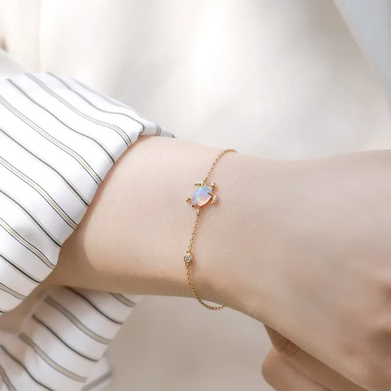 Opal Turtle Bracelet sold by Selenichast product image thumbnail 2
