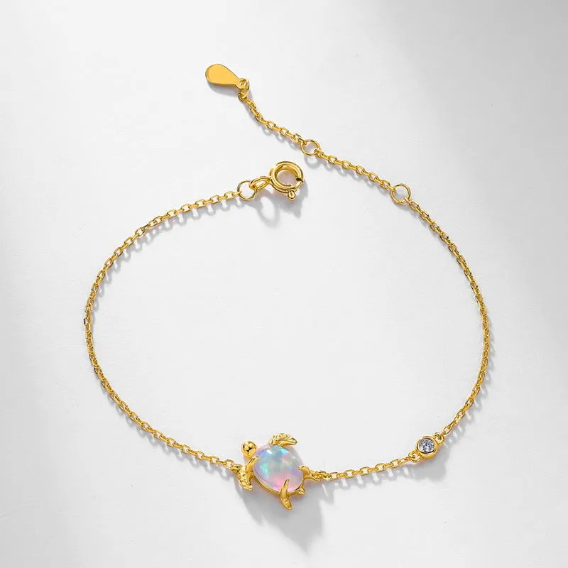 Opal Turtle Bracelet sold by Selenichast product image thumbnail 4