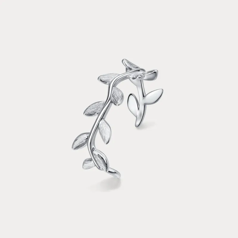 Silver Leaf Ring made by Selenichast