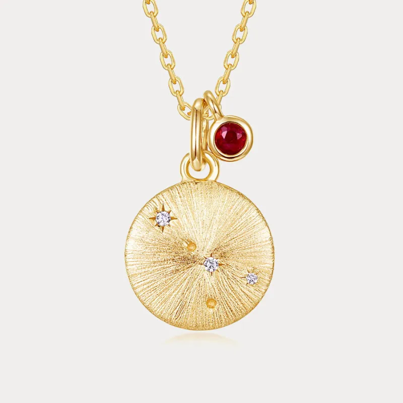 Cancer Birthstone Necklace made by Selenichast
