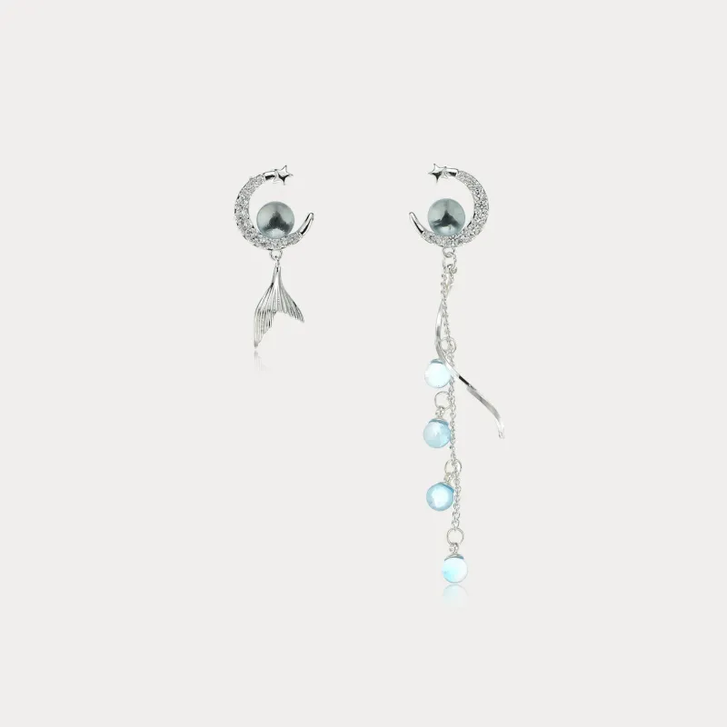 Mermaid Dangling Earrings made by Selenichast