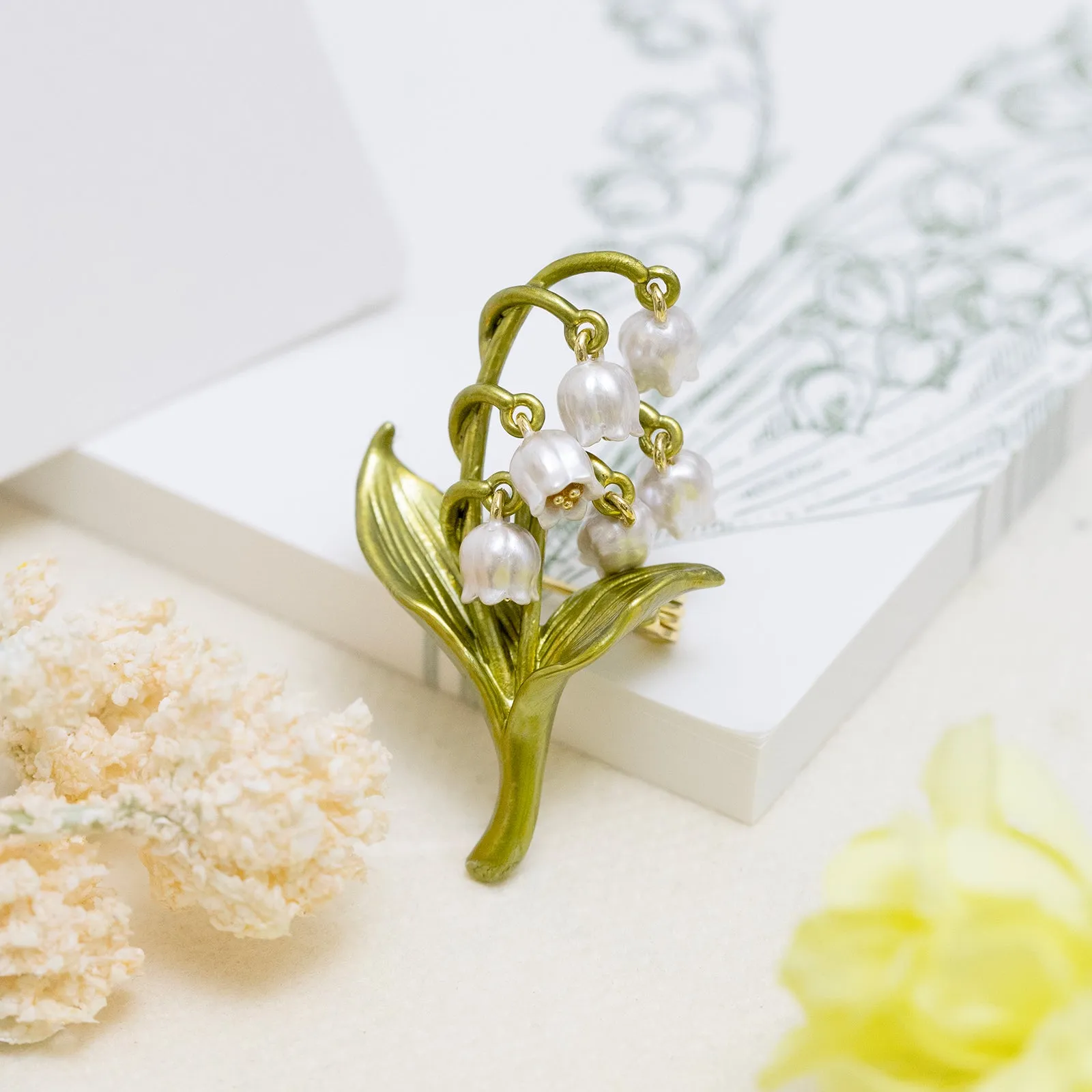 Lily of the Valley Brooch sold by Selenichast product image thumbnail 3