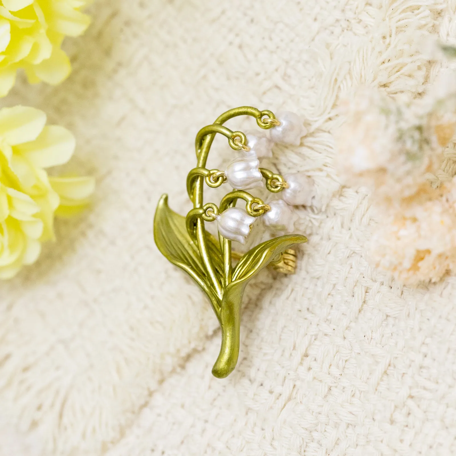 Lily of the Valley Brooch sold by Selenichast product image thumbnail 2