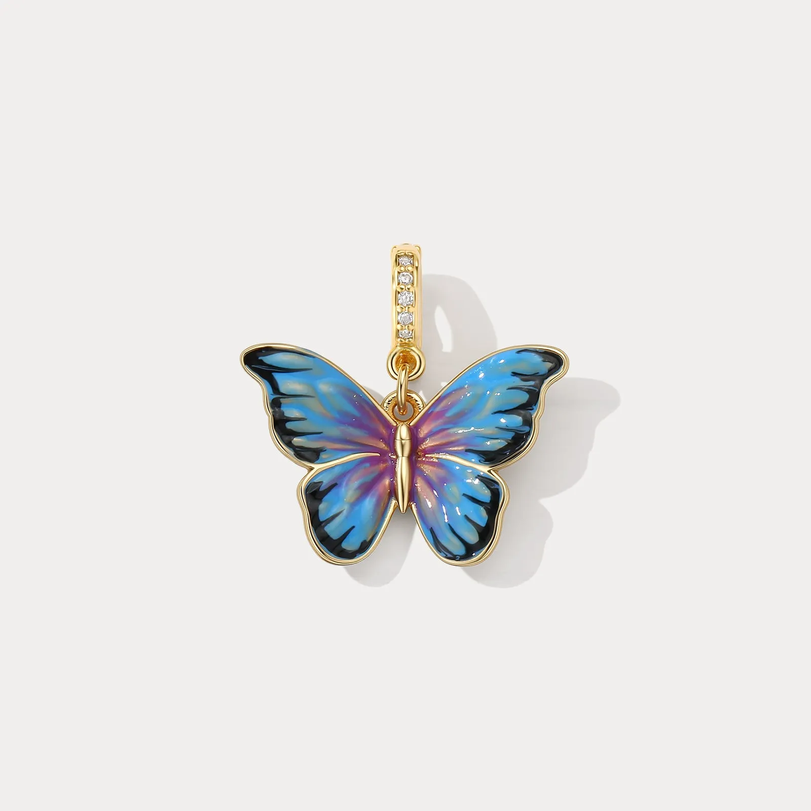Bluish Violet Butterfly Charm sold by Selenichast