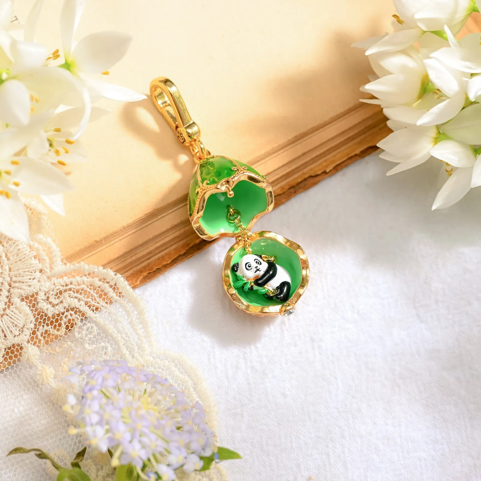 Panda Egg Locket Charm sold by Selenichast product image thumbnail 2