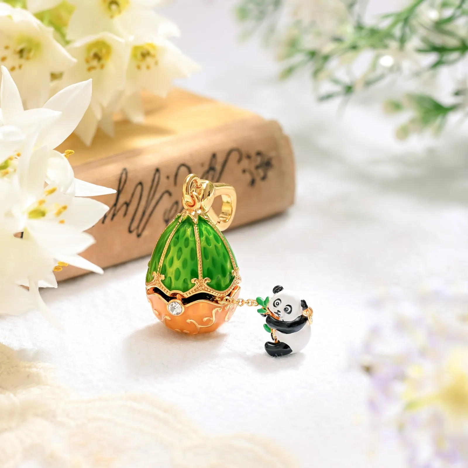 Panda Egg Locket Charm sold by Selenichast product image thumbnail 3