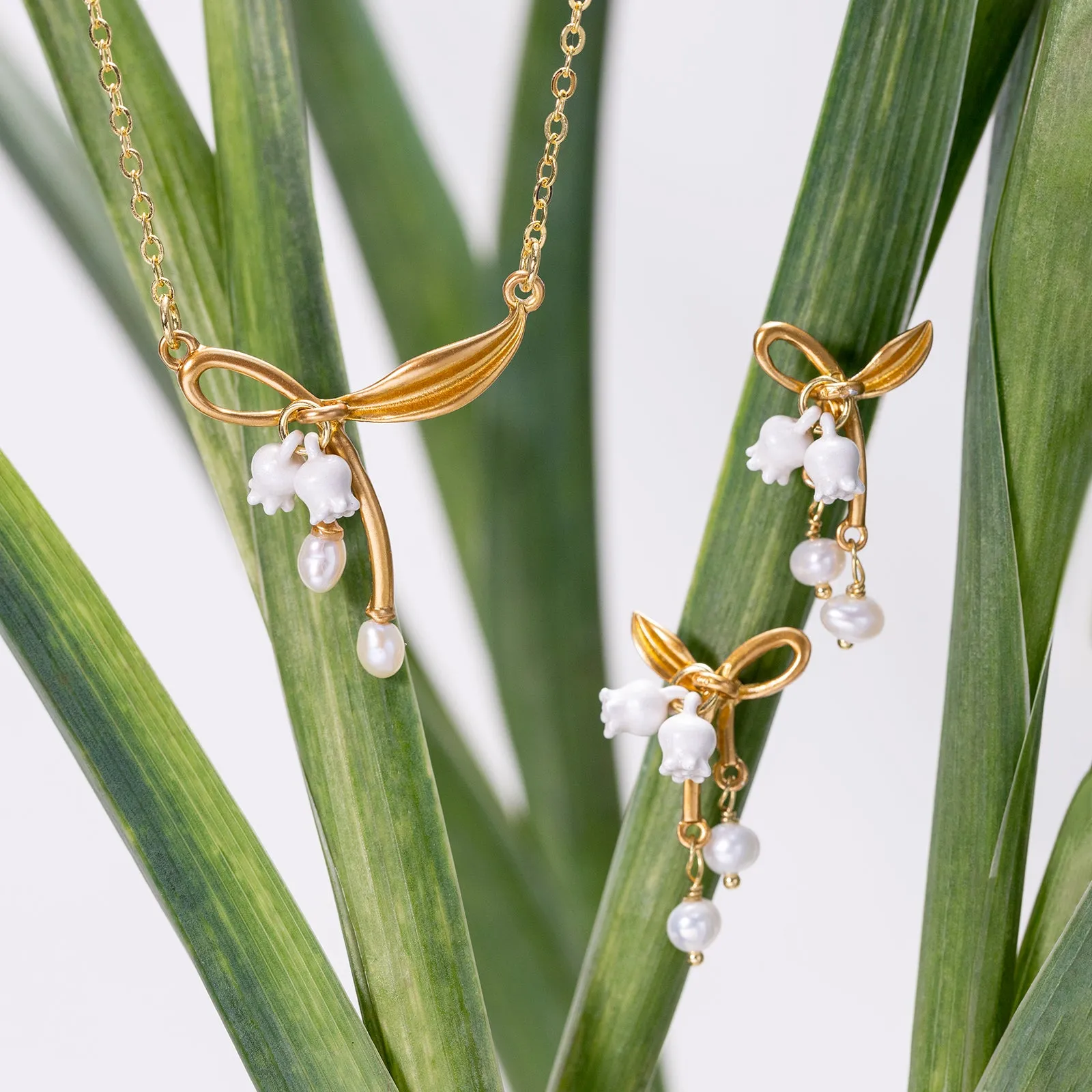 Lily of the Valley Jewelry Set with Gift Wrapping sold by Selenichast product image thumbnail 3