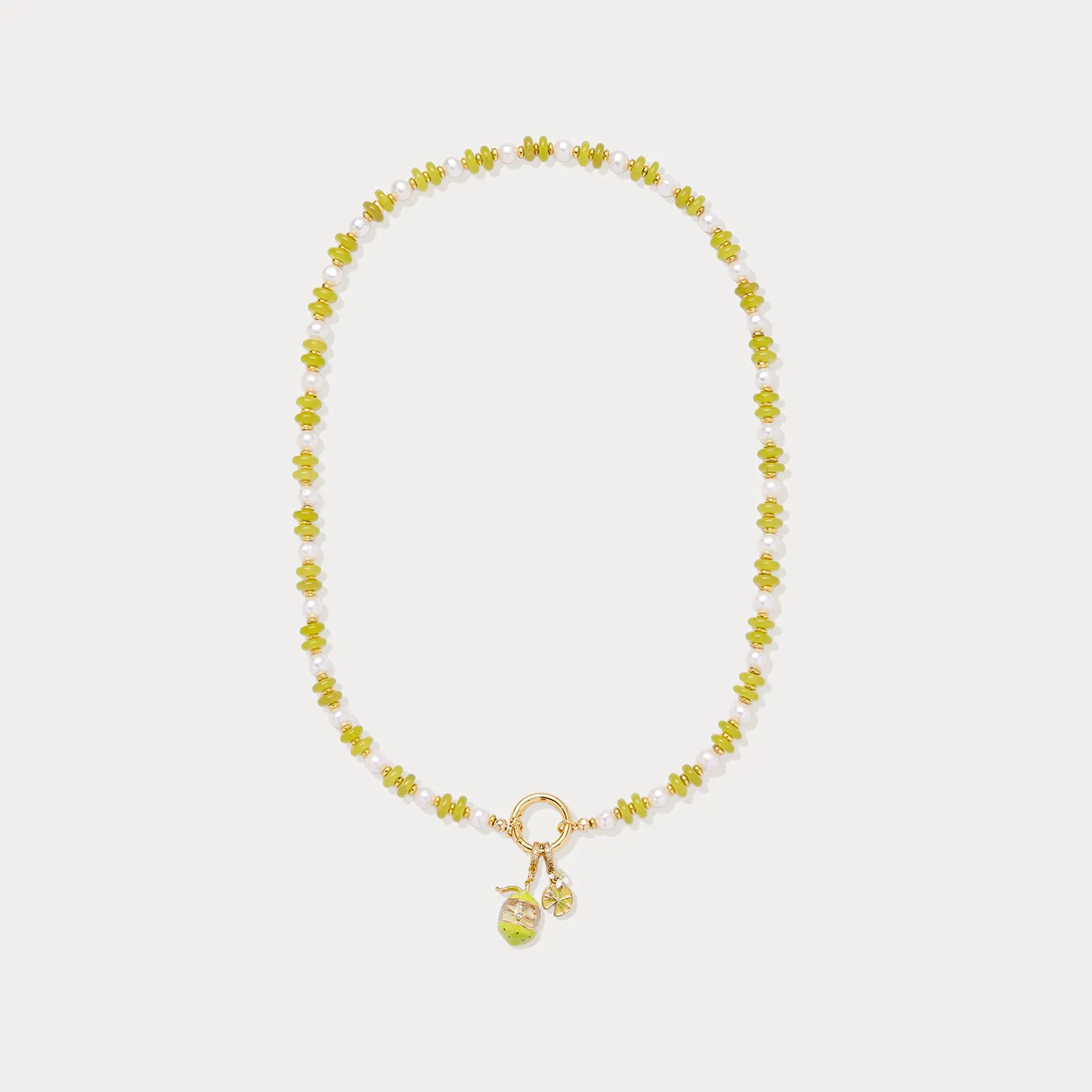 Green Beaded Necklace sold by Selenichast product image thumbnail 5