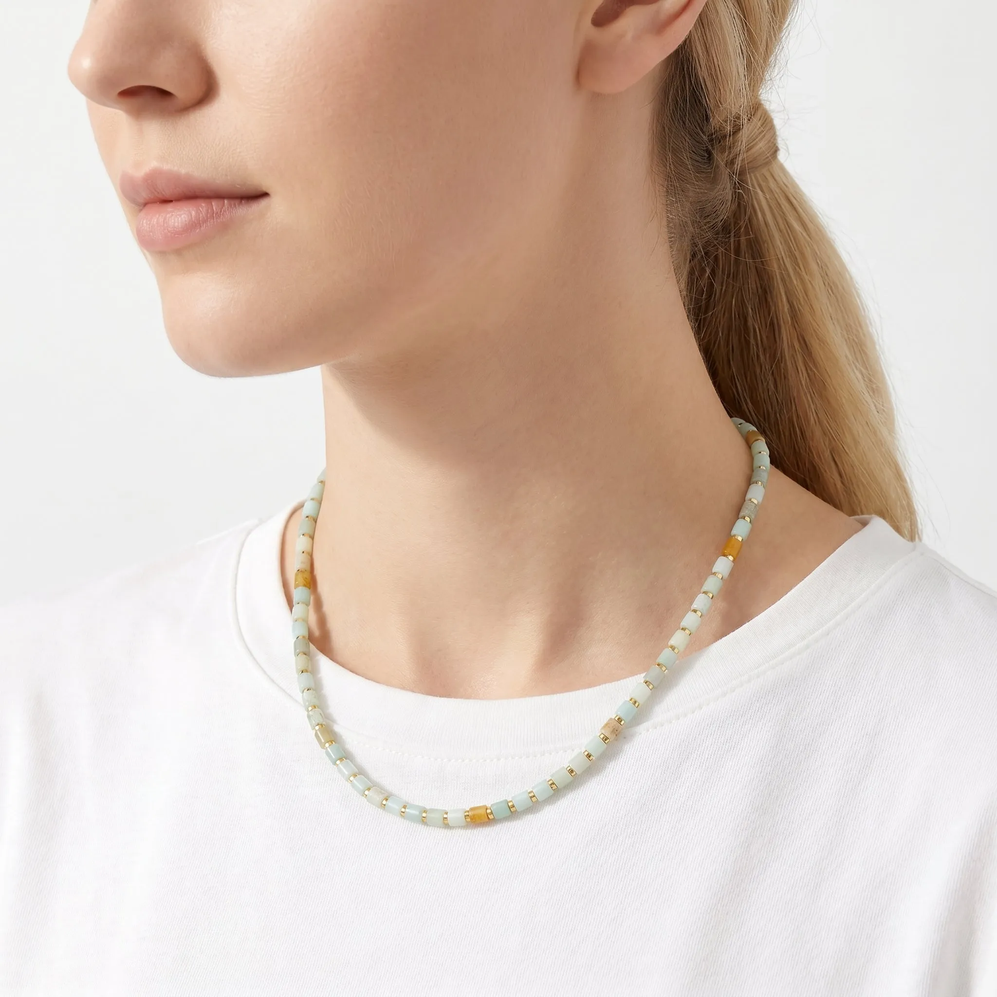 Chalcedony Bead Necklace sold by Selenichast product image thumbnail 4