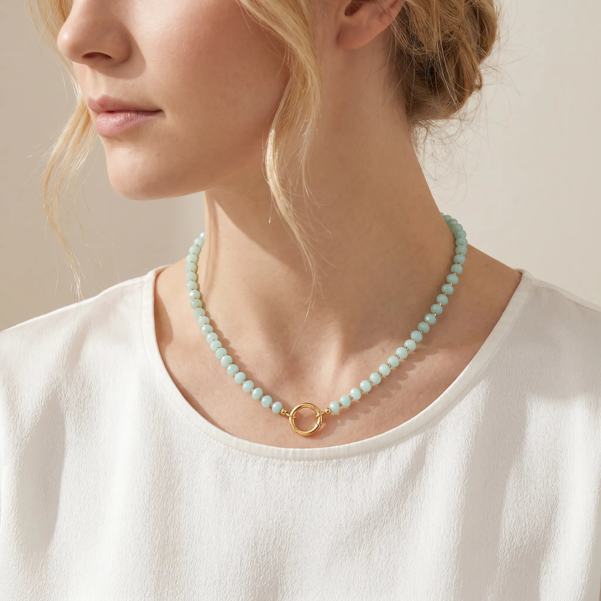 Green Beaded Necklace sold by Selenichast product image thumbnail 2