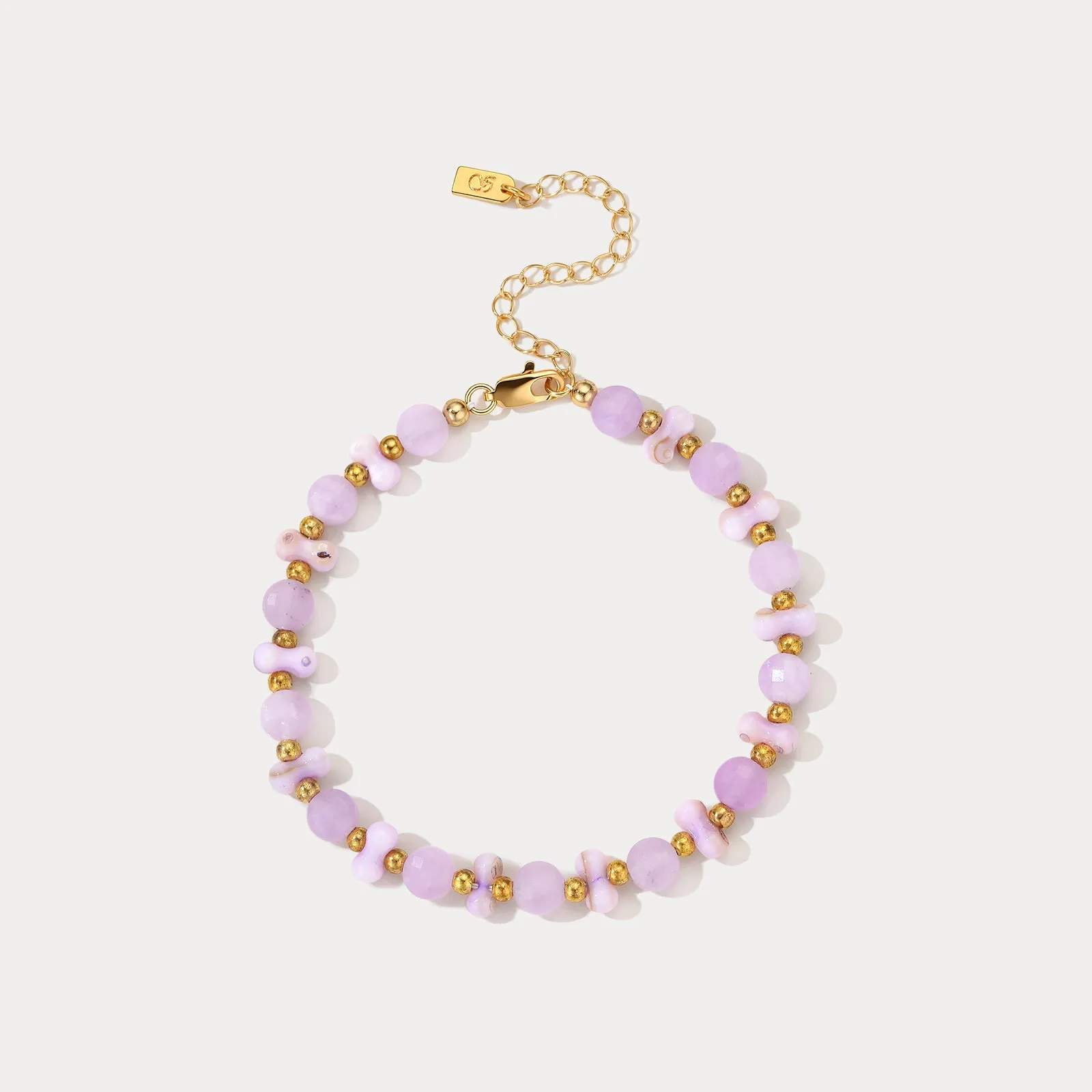 Amethyst Beaded Bracelet sold by Selenichast