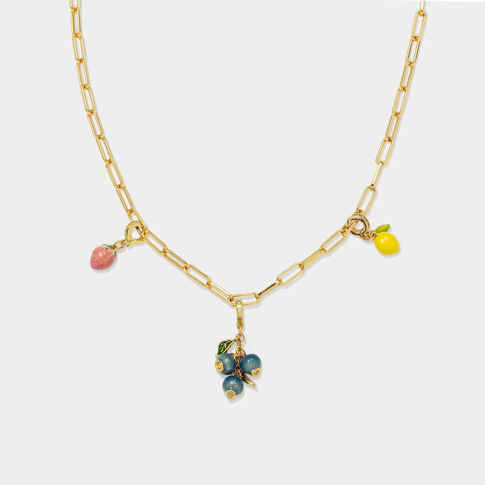 Fruit Charm Necklace sold by Selenichast