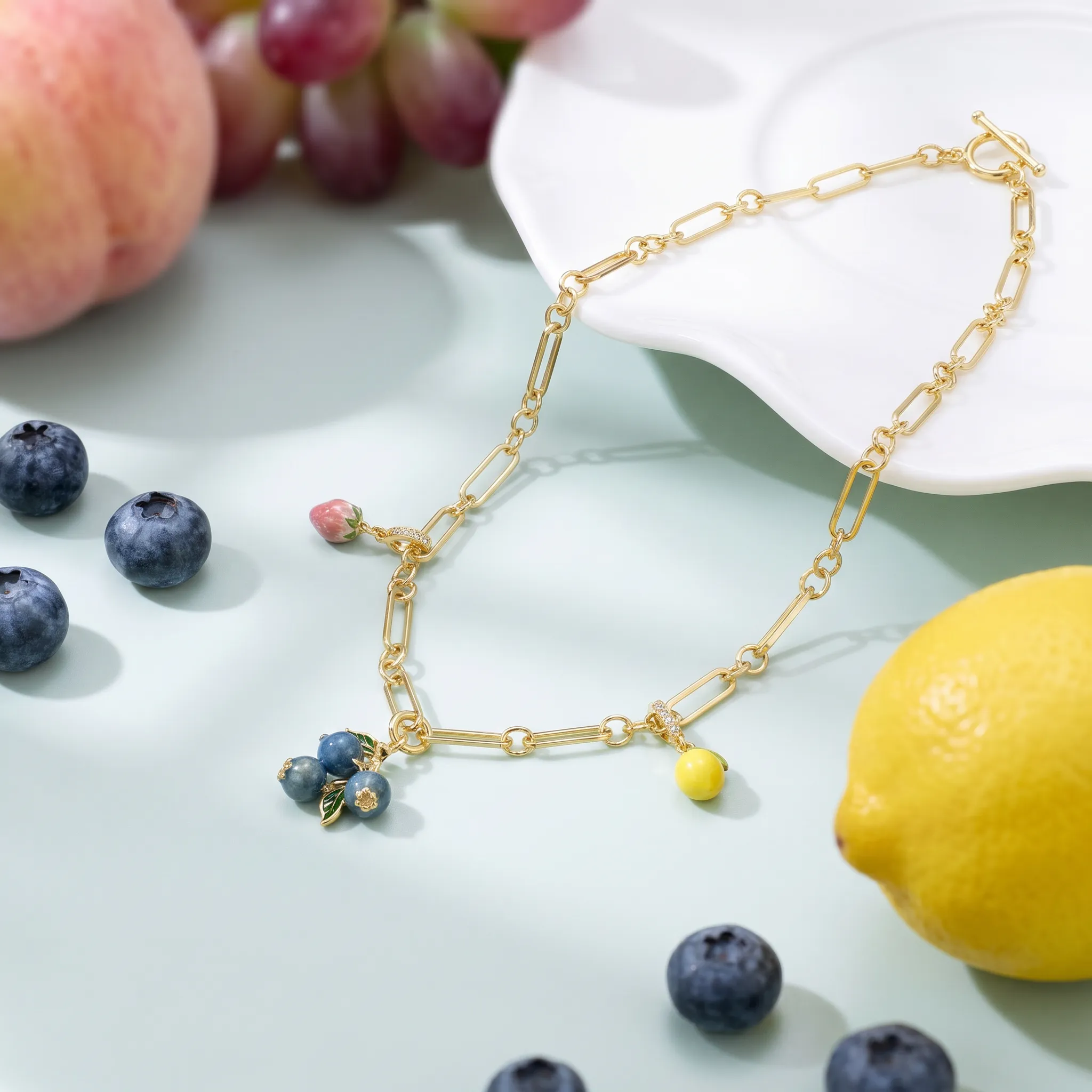 Fruit Charm Necklace sold by Selenichast product image thumbnail 2
