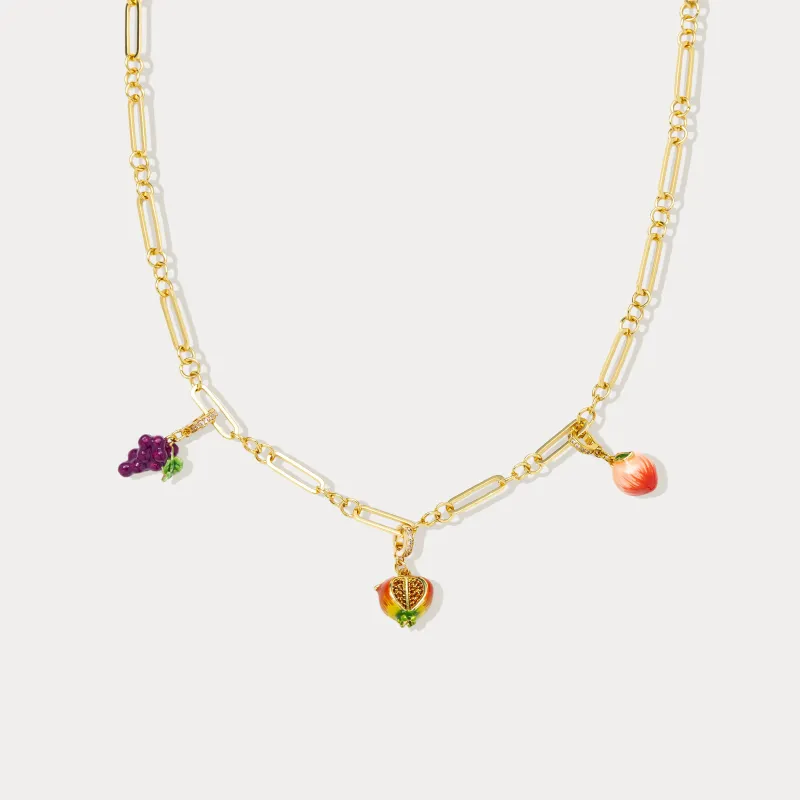 Fruit Charm Necklace made by Selenichast