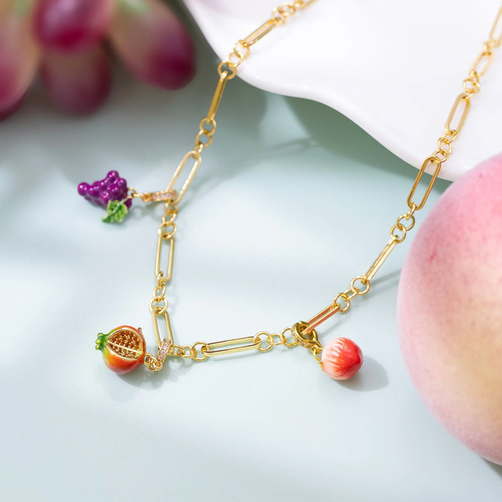 Fruit Charm Necklace sold by Selenichast product image thumbnail 2