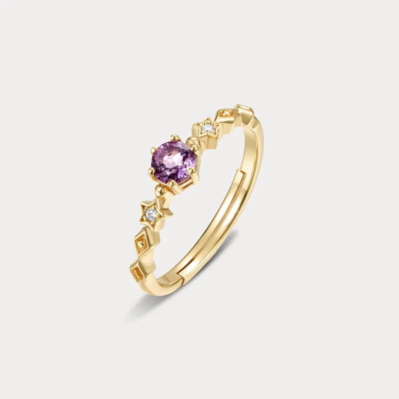 Amethyst Star Ring made by Selenichast