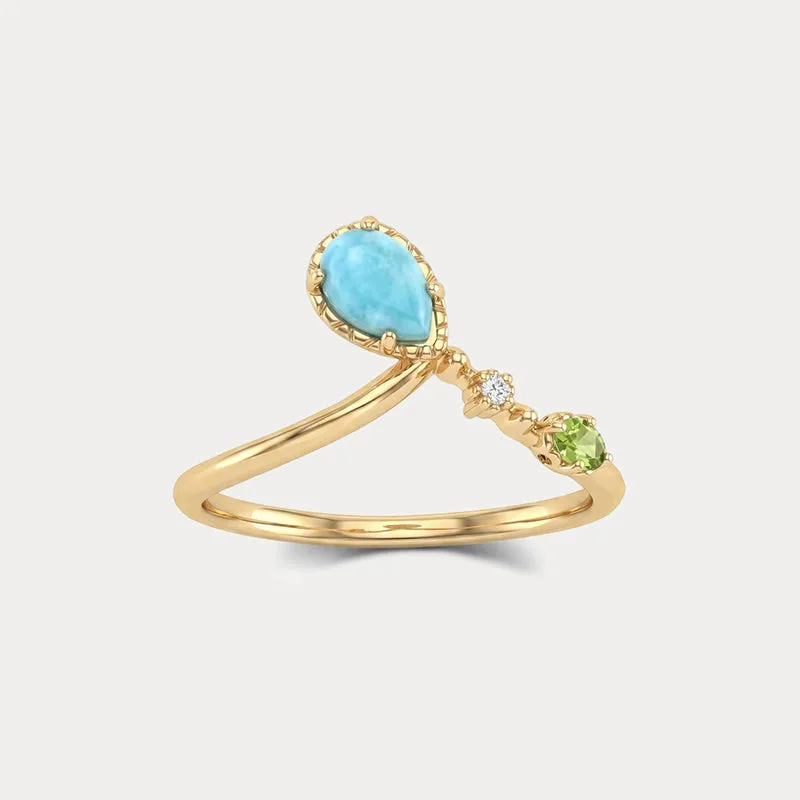 Larimar Ring made by Selenichast