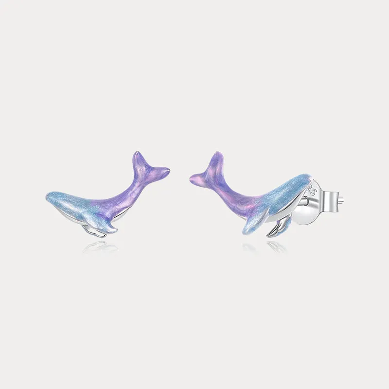 Whale Earrings made by Selenichast