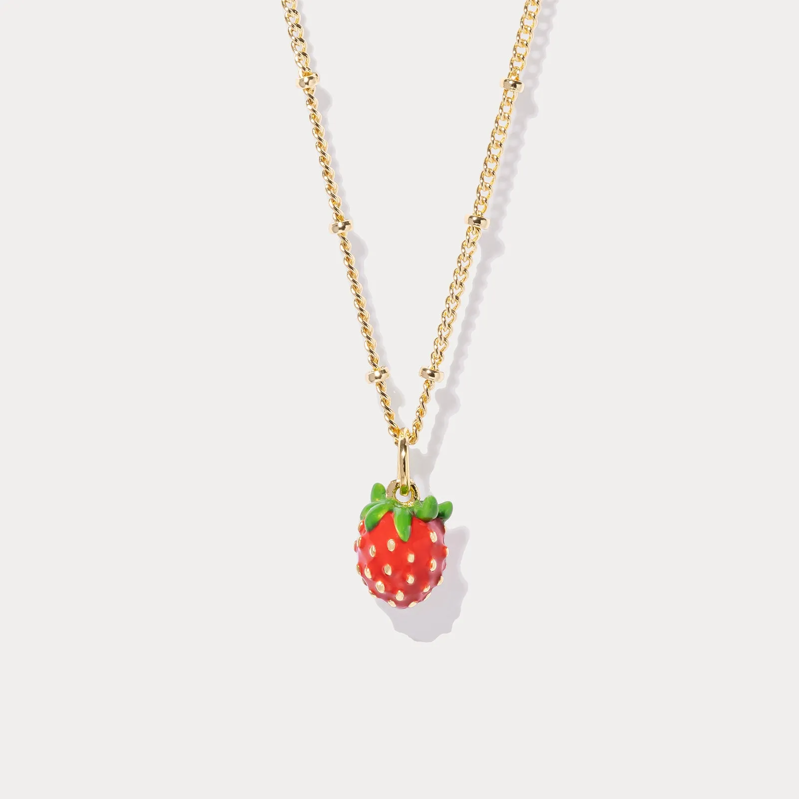 Strawberry Necklace sold by Selenichast