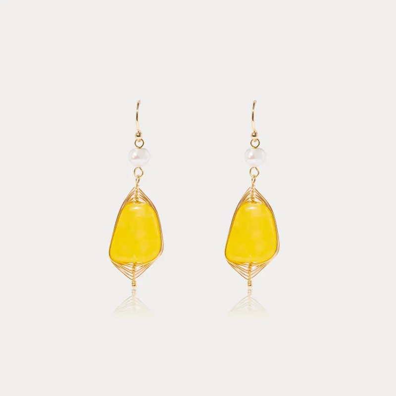 Citrine Earrings made by Selenichast
