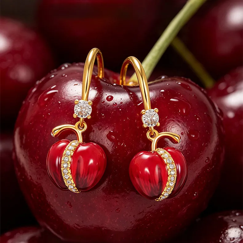 Cherry Earrings sold by Selenichast product image thumbnail 2