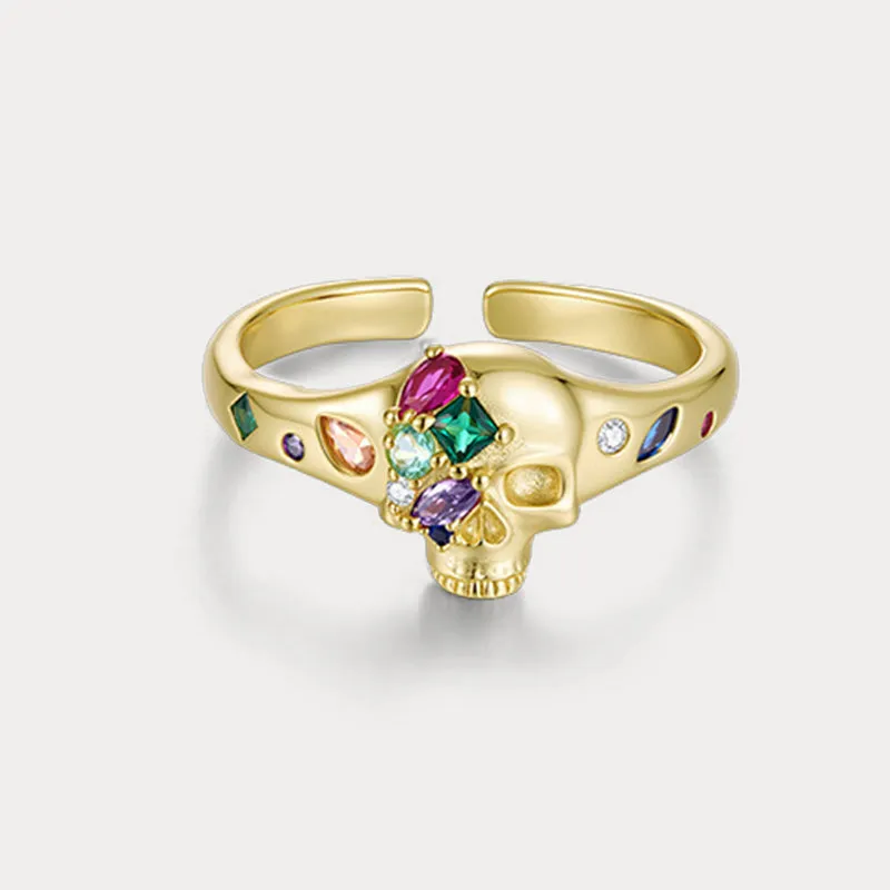 Gemstone Skull Ring sold by Selenichast