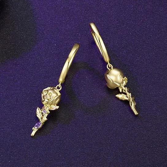 Rose Skull Earrings sold by Selenichast product image thumbnail 4