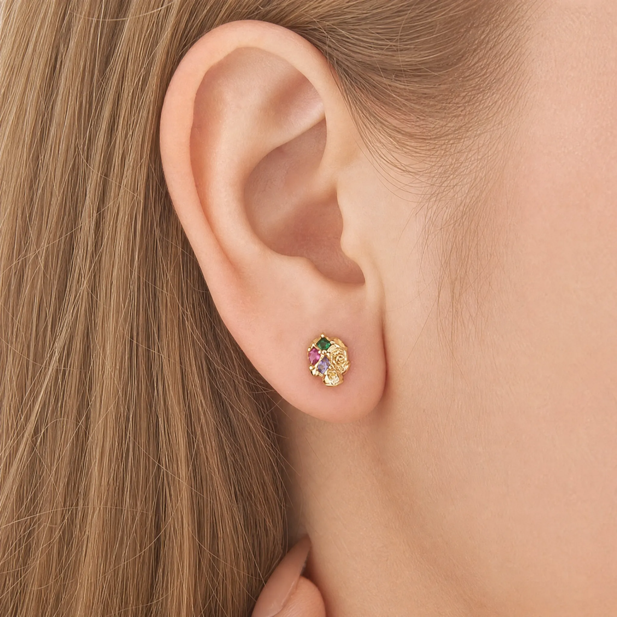 Gemstone Skull Earrings sold by Selenichast product image thumbnail 2